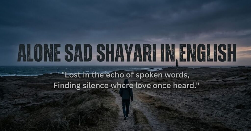 Alone Sad Shayari in English