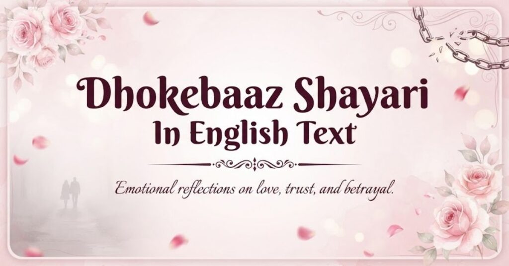 Dhokebaaz Shayari in English Text