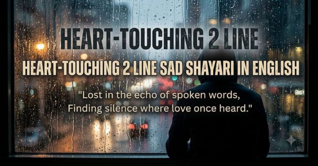 Heart-Touching 2 Line Sad Shayari in English