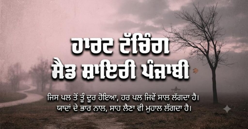 Heart Touching Sad Shayari Punjabi