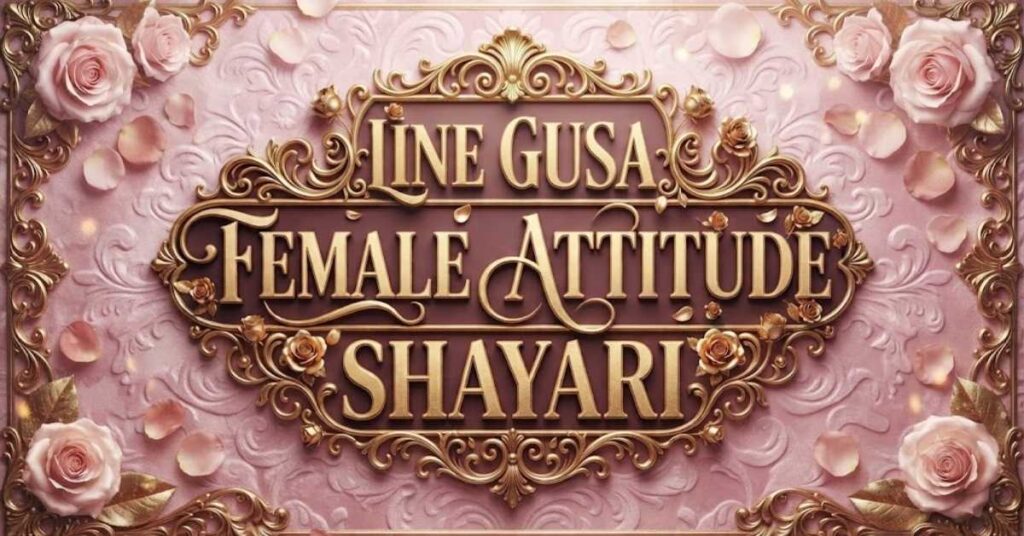 Line Gussa Female Attitude Shayari