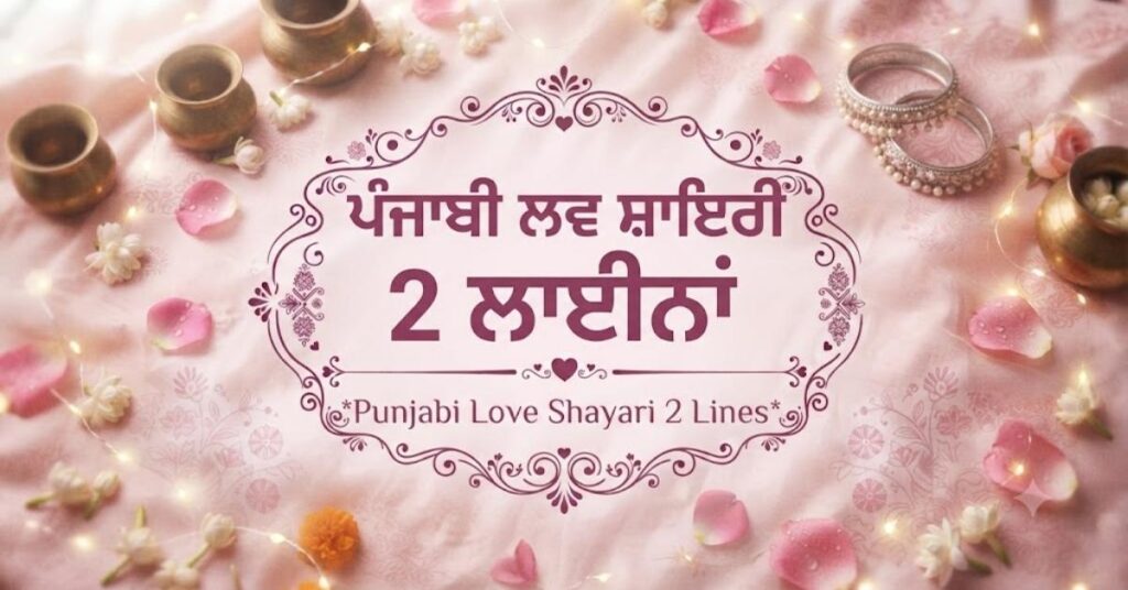 Punjabi Love Shayari 2 Lines