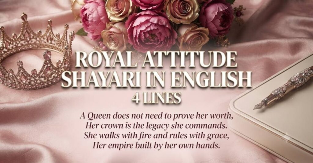 Royal Attitude Shayari in English 4 Lines