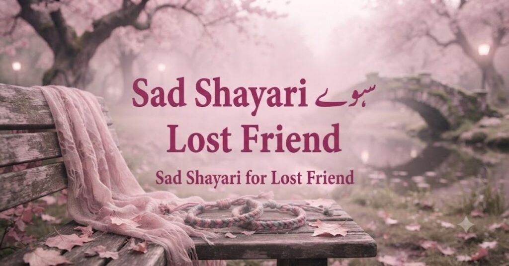 Sad Shayari for Lost Friend