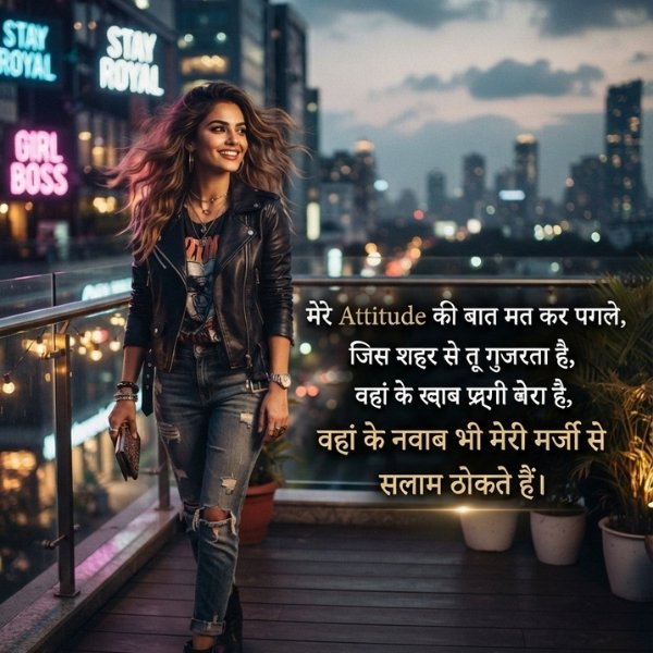 Attitude Shayari For Girls